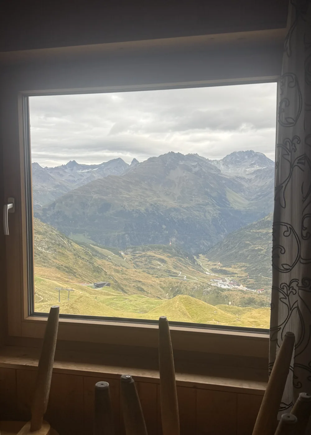 Blick aus der Stube ins Tal